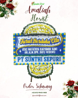 Papan Bunga Duka di Rumoin